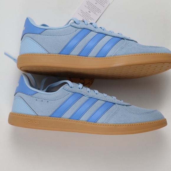 adidas Shoes - Adidas Sneakers Breaknet Sleek Blue Suede Gum Sole 8.5 NWT